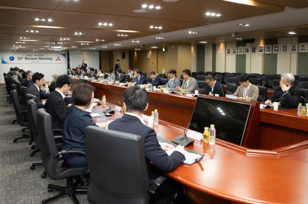 한국가스공사는 4월 18일 일본 미쓰비시상사와 ‘KOGAS-미쓰비시 제20차 정례회의’를 개최했다.(제공 가스공사)